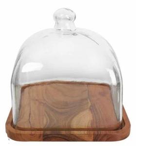 Birthday Cake Server Stand With <b>Glass</b> <b>Dome</b> for Parties Celebration Superior Quality Handmade Decorative Fruit Cake Holder Stand - Product Image 2