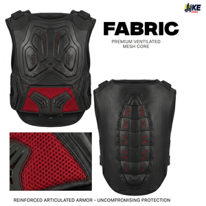 Professional Motocross Chest Protector Body Armor | Breathable Off-<b>Road</b> Dirt Bike Riding Guard | CE Approved MTB <b>Back</b> Protective - Product Image 5