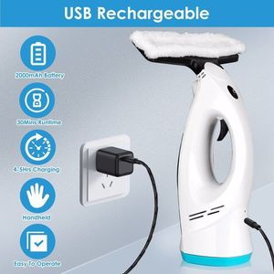 Limpiador de Ventanas Eléctrico Inalámbrico 4 en 1, Recargable, con Doble Tanque de Agua, Multifuncional, para Limpiar Vidrios, Azulejos y Espejos - Product Image 5