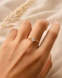 Bague de fiançailles solitaire en diamant de laboratoire ovale de 0,70 CT, or massif 10K 14K 18K, bijoux fins certifiés IGI, couleur E, pour femme - Product Image 3