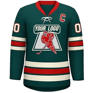 Jersey de Hockey sobre Hielo Unisex Personalizado, Corte Regular, Sublimado, Transpirable, Absorbente de Humedad, Diseño Personalizado para Equipo - Product Image 2