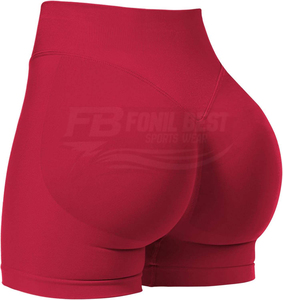 Shorts Deportivos de Compresión para Mujer, Cintura Alta, Efecto Levanta Glúteos, Sin Costuras, Spandex/Nylon, Cintura Elástica Ligera - Product Image 6
