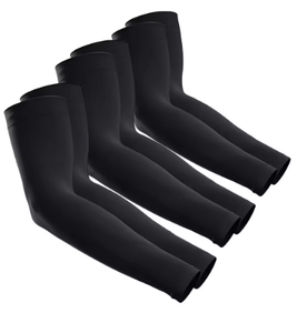 Mangas Deportivas de Seda Helada de Color Sólido con Manga Tres Cuartos UPF50+ HAWK SPORTS INDUSTRIES para Hombre, Protección Refrescante para Exteriores - Product Image 2