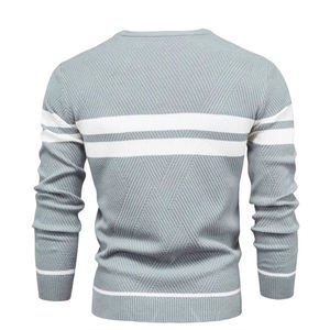 Sudaderas de algodón mezclado básicas para hombre con logotipo personalizado, ropa de calle de secado rápido y cómodas, sudaderas con cuello con cremallera para hombre. - Product Image 2