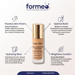 Crème Hydratante Teintée Éclatante et Correctrice Waterproof de Votre Marque avec Acide Hyaluronique pour Tous Types de Peau - Product Image 1