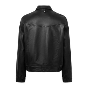 Chaqueta de Cuero para Motociclista para Hombre, al por Mayor, Fabricante, Cantidad a Granel, Servicio OEM/ODM, Chaqueta de Cuero Impermeable y Resistente para Hombre - Product Image 2