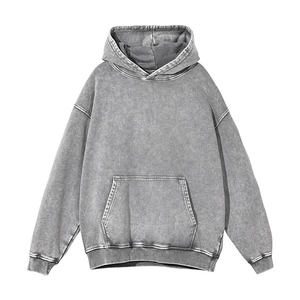 Sudadera con Capucha Estilo Acid Wash, Personalizable con Marca, Talla Grande, Servicio OEM, Pedidos al por Mayor, Fabricante de Marca Privada - Product Image 2