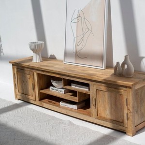 ตู้วางทีวีไม้แวนดาน่า โนวารา นิมบัส พร้อมที่เก็บของ ตู้คอนโซลไม้จริงทันสมัย - Product Image 3