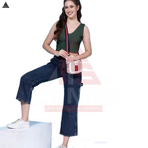 Camiseta corta para mujer, sencilla, modesta, con logo personalizado, más vendida, cómoda, lavable a mano, 100% algodón. - Product Image 4