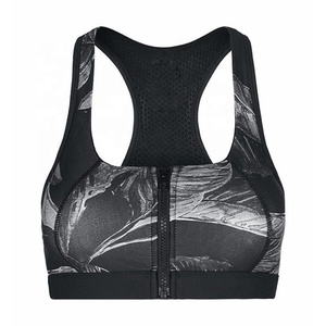 Women's High Sports <b>Bra</b> Breathable Four-Way <b>Stretch</b> Front Logo High Support Running Fitness Casual Yoga <b>Bra</b> - Product Image 4