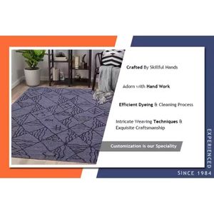 India Most Popular Super Fine Quality Soft Textured Embroidered <b>Rugs</b> for Living Room Available at Reasonable Price - Product Image 6