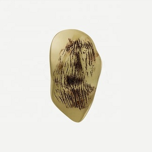 Luxury Solid Brass Cabinet Knob With Natural Texture Pattern <b>Gold</b> Finished For Cabinet Drawer <b>dresser</b> Door Pulls Home Office Use - Product Image 1