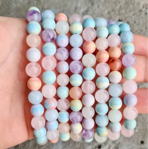 Natural Morganite <b>Bracelet</b> Pink Morganite <b>Beaded</b> <b>Bracelet</b> For Healing Reiki Energy Jewelry Wholesale 8mm - Product Image 6