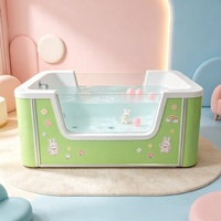 Baignoire Spa Bébé Autonome Écologique avec Jets en Acrylique et Massage pour la Relaxation des Nouveau-nés