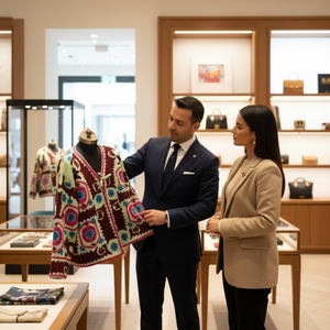 Veste en coton brodée à col en V faite à la main pour femmes, motif floral de paon, style bohème chic, vêtement d'extérieur - Product Image 3