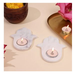 Cylinder Shape <b>Marble</b> <b>Candle</b> Stand Set of 3 Pieces High Finished Custom Demanding Products At Best Seller In India - Product Image 3