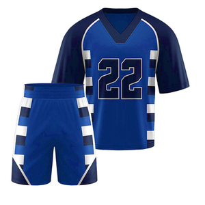 Uniformes de Lacrosse al por Mayor, Transpirables, de Secado Rápido, Tejido que Absorbe la Humedad, Logotipo Personalizado, Nombre del Equipo, Impresión de Número, Camisetas - Product Image 4