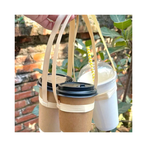 Eco Friendly Natural Bamboo Cup Stand Sustainable Wooden <b>Drink</b> <b>Holder</b> for Cafe Restaurant Hotel Kitchen and Office - Product Image 4