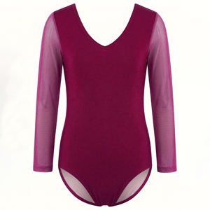 Maillot de Gimnasia Rítmica para Mujer, Manga Larga, Sexy, Estampado, Diseño Personalizado, Ropa Deportiva, Leotardos de Animadoras, Colores Personalizados, OEM - Product Image 5