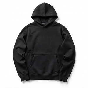Vente en gros de sweats à capuche unisexes pour hommes, oversize, en polaire épaisse, style streetwear, vierges, personnalisables avec logo - Product Image 2