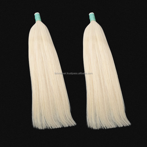 100% Remy Virgin Grade ekstensi rambut manusia India kualitas tinggi berbagai gaya warna #613 16 "lurus 30" panjang stretch - Product Image 6