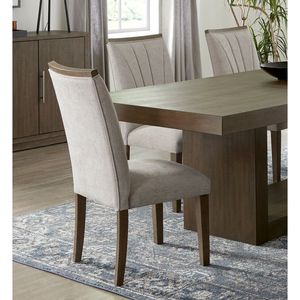 Set di 2 sedie da pranzo in legno dal design contemporaneo con finitura marrone - Product Image 6