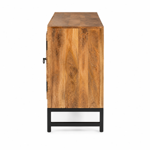 Excellent Quality Handmade Modern Solid Wood Farmhouse <b>Sideboard</b> Cabinet Large <b>Storage</b> Capacity Dining Room Living Room Hotel - Product Image 3