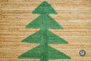 Tapis en jute tressé fait main en fibres naturelles, taille personnalisée, vente en gros pour salon, chambre, hôtel, décoration - Product Image 3