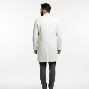 <b>Men</b> Heavy <b>Wool</b> <b>Overcoat</b> <b>Long</b> Winter Classic Coat OEM Factory Custom Logo Design Fashion Outerwear Wholesale Supplier - Product Image 5