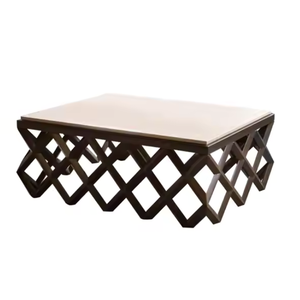 Table basse en bois de teck de conception européenne de Raya pour la décoration d'intérieur et les meubles de salon de salle à manger - Product Image 1