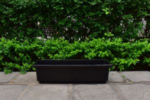 Customizable Eco-Friendly Durable Lightweight Modern White Rectangular PVC Vinyl Coated QYT-Planter Box05 <b>Artificial</b> <b>Flower</b> - Product Image 5