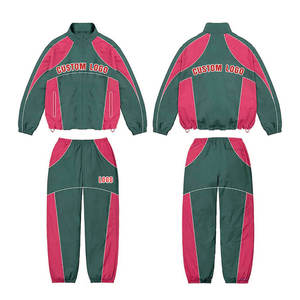 Ensemble de survêtement coupe-vent deux pièces 2026 toutes tailles, nouveau, avec fermeture éclair, imprimé par sublimation personnalisé, style vintage, pour le jogging - Product Image 4