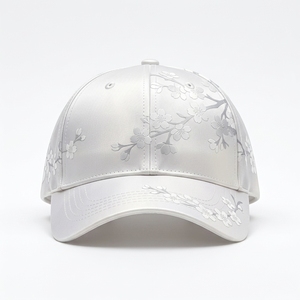Custom Wedding <b>Hats</b> 6 Panel Structured Baseball Cap 3D Embroidery Cotton Adjustable OEM ODM Low MOQ - Product Image 1
