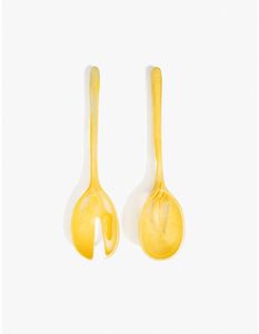 <b>SERVING</b> STYLE HANDMADE RESIN SALAD <b>SPOON</b> Servers Decorative <b>Serving</b> <b>Spoons</b> Set Salad Mixing Dinner Fork <b>Spoon</b> Handle Salad - Product Image 2