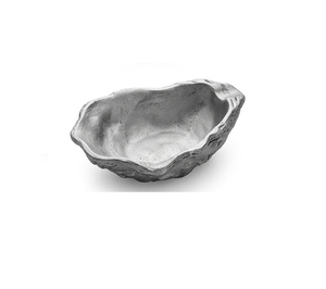 Bol en aluminium coulé doré en forme de coquille, poli, fait main, décoratif, style glamour, idéal pour offrir - Product Image 5