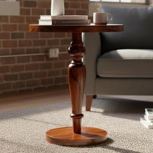 Mesa Auxiliar Cantilever de Madera Sheesham al por Mayor |   Artesanía de Moradabad - Product Image 4