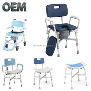 Chaise de douche et chaise de toilette en alliage d'aluminium personnalisées OEM Taïwan, équipement de sécurité pour salle de bain, service de fabrication à guichet unique - Product Image 1