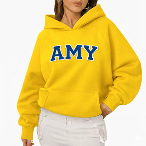 Sweat-shirt classique pour femme, à capuche, surdimensionné, en molleton épais tissé, coupe décontractée et ample, chaud, style streetwear, pour l'hiver - Product Image 4