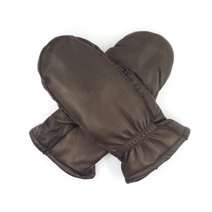 Gants de ski en fourrure imperméables et antidérapants pour l'hiver, en cuir brillant, avec logo personnalisé de haute qualité, compatibles écran tactile, pour snowboard - Product Image 4