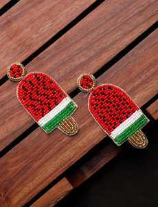 NOUSHAD HANDICRAFTS NH-813 พวงกุญแจผ้าแคนวาสน้ำหนักเบา ดีไซน์ลายวงกลมประดับลูกปัดแบบคลาสสิก - Product Image 6