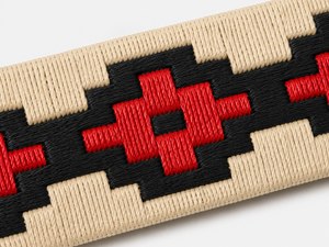 Cinturón de Polo Argentino Hecho a Mano, Cuero Genuino de Vaca, Negro, Rojo, Beige, Bordado, Hebilla de Pin, Cinturón Ecuestre para Hombre, Venta al Por Mayor, Personalizado - Product Image 3