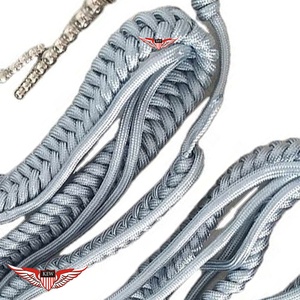 Cordons de sifflet argentés pour accessoires d'uniforme et de vêtement - Product Image 3