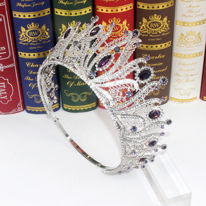 Diadème de Mariée Baroque en Cristal, Couronne de Princesse en Alliage, Accessoire de Coiffure Nuptiale, Strass, Couronnes Décoratives en Métal - Product Image 6