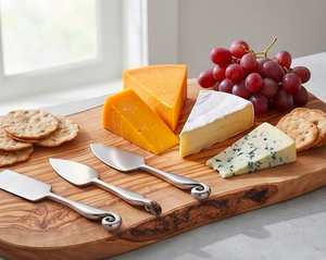 Set Of 4 Stainless Steel Cheese Knives With Silver Plated Finished Perfect For Hotel Ware Accessory And Elegant Serving Use - Product Image 5