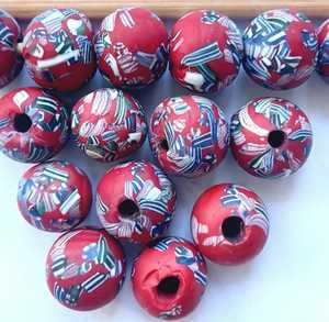 Cuentas de Vidrio con Patrones Africanos Hechas a Mano, Ghana, Nigeria, Kenia, Venta al por Mayor, Recicladas, para Manualidades, Suministros para la Fabricación de Joyería, FIRDOS - Product Image 2