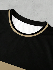 Camiseta de fútbol americano de malla de algodón grueso para hombre, estilo 2026, con hombros caídos, corte holgado, estilo urbano, gráfico de diamantes de imitación, ropa de equipo, OEM - Product Image 5