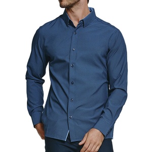 Camisa Formal de Último Diseño Personalizada con Marca, Manga Larga, Precio Económico al por Mayor, 100% Algodón, Antiarrugas, Ecológica, Popular - Product Image 1