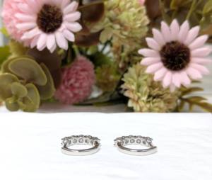 Boucles d'oreilles créoles en or blanc massif 10 carats certifiées IGI, diamant de laboratoire de luxe 1 carat taille ronde, cadeau de mariage pour femme - Product Image 2