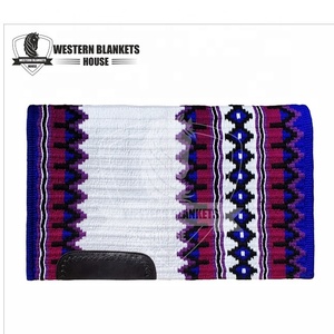 Best Quality Western Dressage Horse Saddle Pads New Zealand Wool CZ Oily Leather with Zari Gel <b>Heavy</b> Show Pad Comfortable - Product Image 1