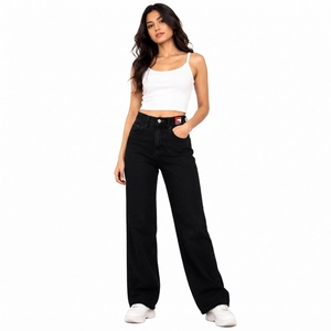 Pantalones Vaqueros de Mezclilla para Mujer, Diseño de Fabricación Directa de Fábrica, Alta Calidad, Uso Diario, Moda Vaquera con Logotipo Personalizado - Product Image 1